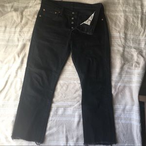 Cropped Button front Levi’s 501s